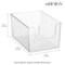 mDesign Household Plastic Storage Organizer Bin with Open Front
